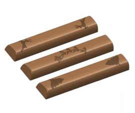 MOLDE 3 BARRITAS CHOC. 113x20 h.10,8mm. 1x9und.25 gr